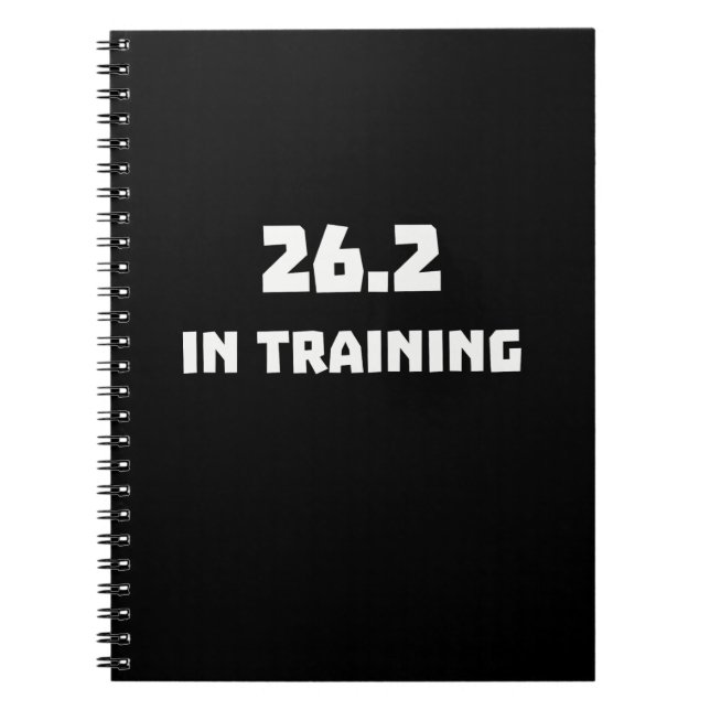 Marathonläufer 26.2 im Training Notizblock (Vorderseite)