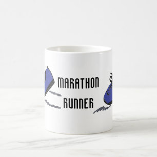 Marathonläufer - Blaue Laufschuhe Kaffeetasse