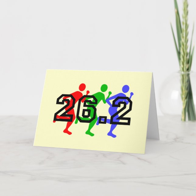 Marathonläufer Karte (Vorderseite)