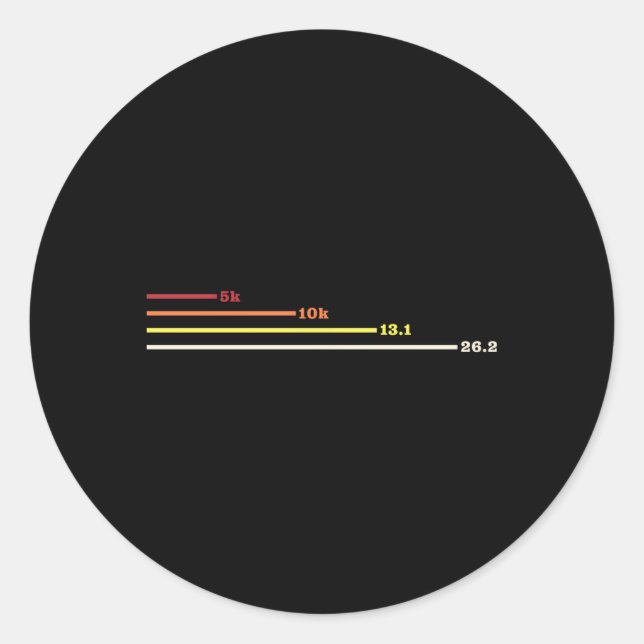 Marathonläufer-Marathonläufer 5K 10K 131 262 Runder Aufkleber (Vorderseite)