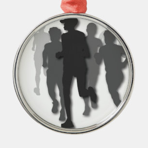 Marathonläufer Ornament Aus Metall