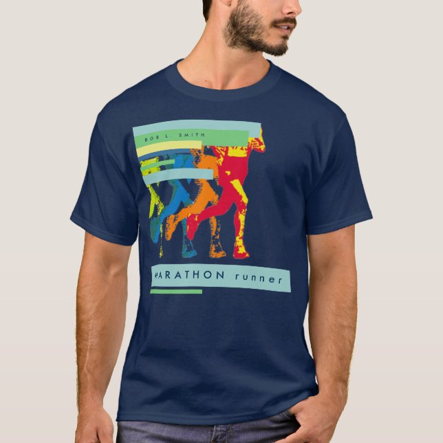 Marathonläufer T-Shirt (Vorderseite)