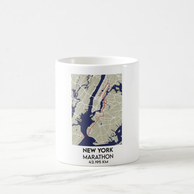 Marathonreise in den USA Kaffeetasse (Mittel)