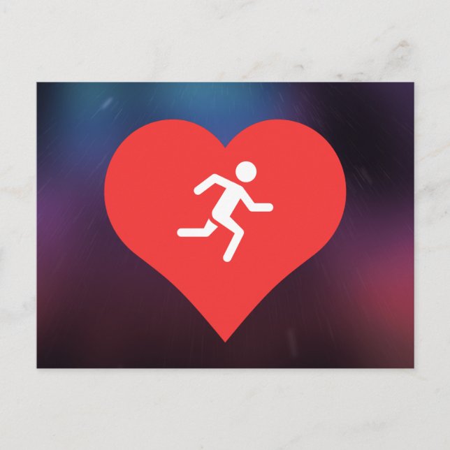 Marathons Pictogram Postkarte (Vorderseite)