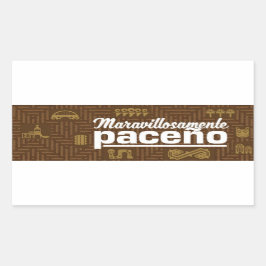 Maravillosamente paceño rechteckiger aufkleber