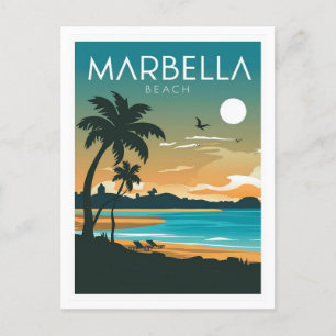 Marbella Beach Postkarte