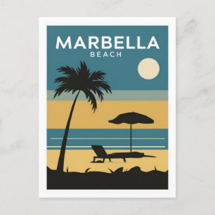 Marbella Beach Spanien Postkarte