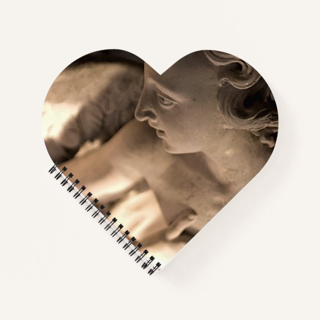 Marbella Engel Skulptur Kunst Notizbuch (Vorderseite)