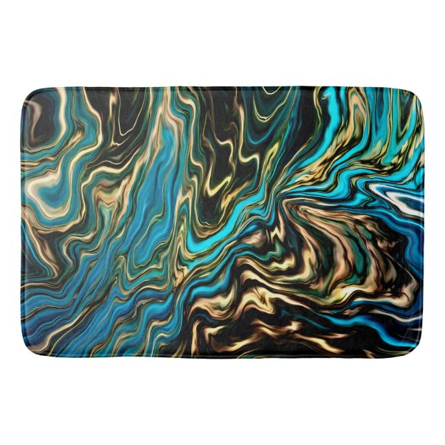 Marbella Golden Aqua Bath Mat Badematte (Vorderseite)