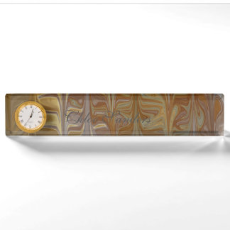 Marbella Golden Wet Cedar Kunstmuseum Keramik Tile Namensplakette