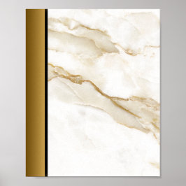 Marbellstein aus weißem Tan / Schwarzes Gold an de Poster