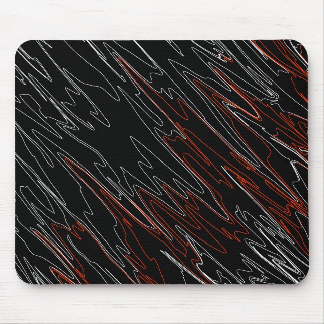 Marbile Black Red Mousepad (Vorne)