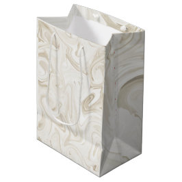 Marbile Paint Off White Chic Weihnachtsgeschenk Wr Mittlere Geschenktüte