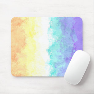 Marbile Wirbel Boho Abstrakt Genderfaun Pride Flag Mousepad