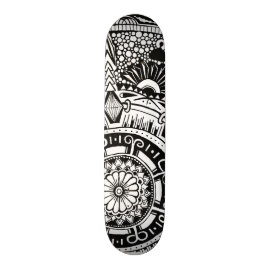Marbke circle skateboard with bohemian style