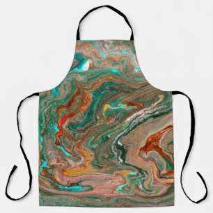 Marble abstract acrylic background. Marbling artwo Schürze