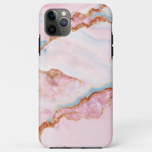 Marble Agate Trendy Blue Pink Gold Collection Case-Mate iPhone Hülle