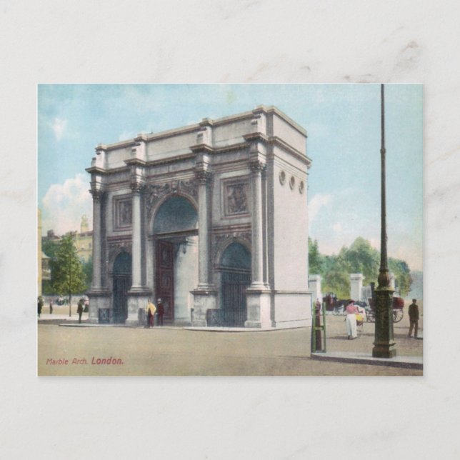 Marble Arch London Vintage Postkarte (Vorderseite)