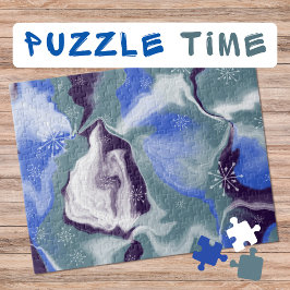 Marble Art Januar blau aquamarin weiß