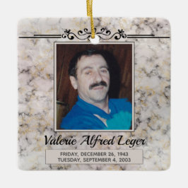 Marble benutzerdefinierte Memorial Keepsakes Keramikornament