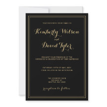 Marble Black and Gold Wedding
