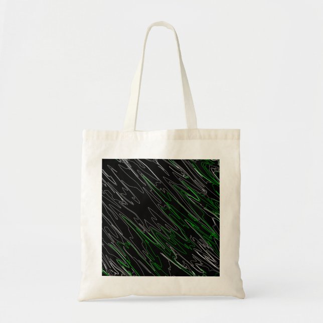 Marble Black Green Tragetasche (Vorne)