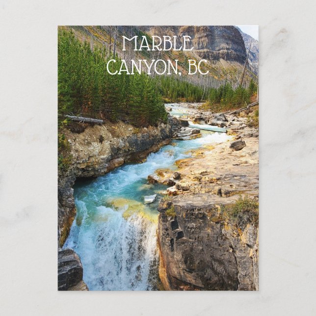 Marble Canyon Landschaftlicher Wasserfall im Koote Postkarte (Vorderseite)