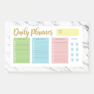 Marble Daily Planner Post-it Klebezettel