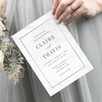 Marble Deluxe Moderne Hochzeitseinladung MAR