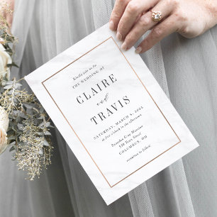 Marble Deluxe Moderne Hochzeitseinladung MAR Einladung