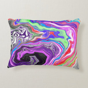 Marble Digital Art Pour Paint Effect Dekokissen
