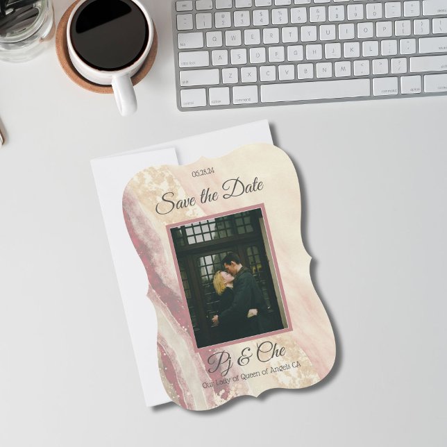 Marble Elegant Wedding Save the Date (Von Creator hochgeladen)