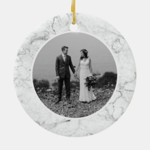 Marble Erste Weihnachten als Mr. & Mrs. Persönlich Keramik Ornament