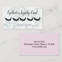 Marble Eyelashes Rewards Loyalty Pink