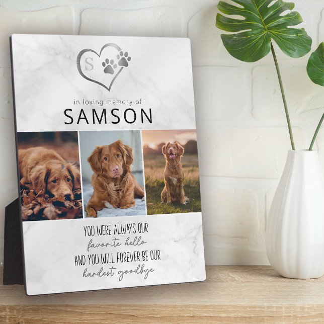 Marble Favorite Hallo Hardest Goodbye Memorial Fotoplatte (Von Creator hochgeladen)