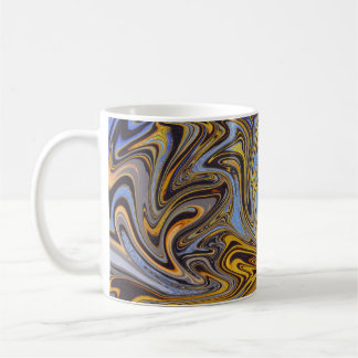 Marble Forms – Blue & Gold Ceramic Mug Kaffeetasse