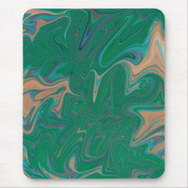 Marble Forms – Green & Gold Natural Flow Mousepad