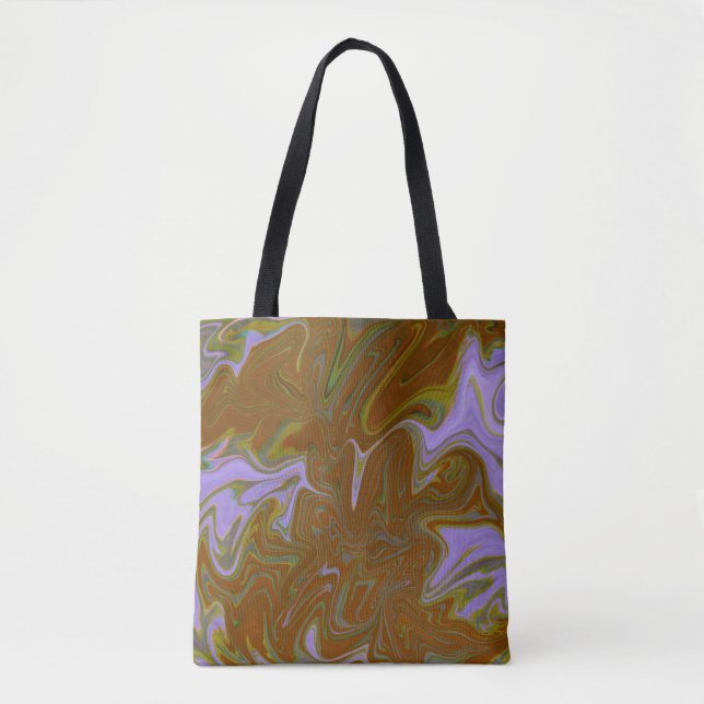 Marble Forms – Terracotta Warm Abstract Tasche (Vorderseite)