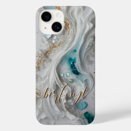 Marble Glitzer Mit Monogramm Case- Mate iPhone Cas Case-Mate iPhone 14 Hülle