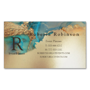 Marble Gold Magnetische Visitenkarte
