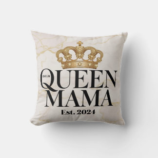 "Marble & Gold "Queen Mama" Art Kissen