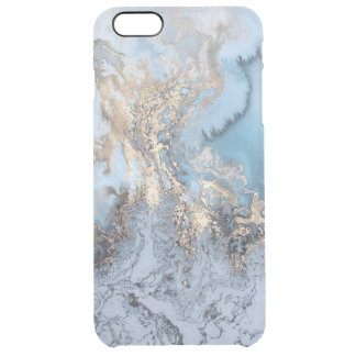 Marble Golden Blue Abstrakt iphone 6/6S plus Case