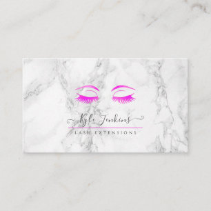 MARBLE HOT PINK EYE LASHES VISITENKARTE