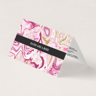 Marble Lip Product Distributor Business Card Visitenkarten