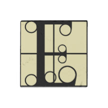 Marble Magnet Initial E Typografie