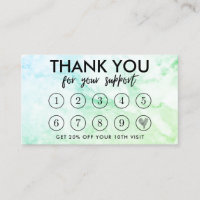 Marble Makeup Hair dank Loyalty Card