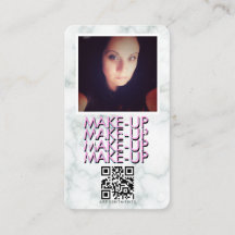 Marble Makeup Salon QR Code Foto