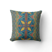 Marble Mandala Throw Kissen