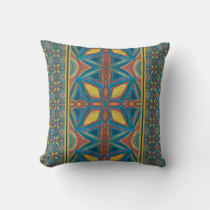 Marble Mandala Throw Kissen