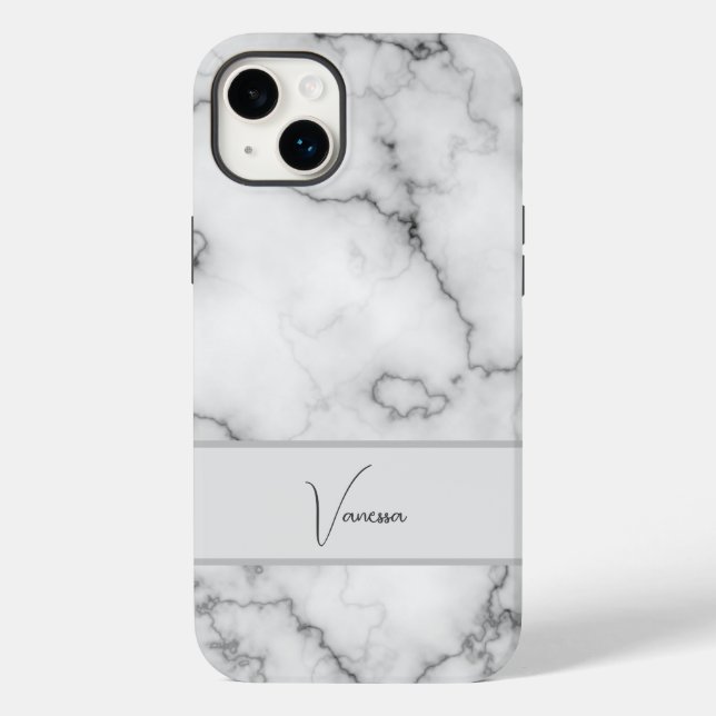 Marble-Musterpersonalisierung Case-Mate iPhone 14 Plus Hülle (Rückseite)